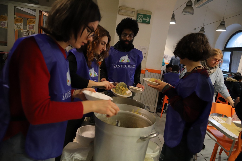 Youth for Peace's 'Christmas Missions' in Trieste with migrants of the Balkan route