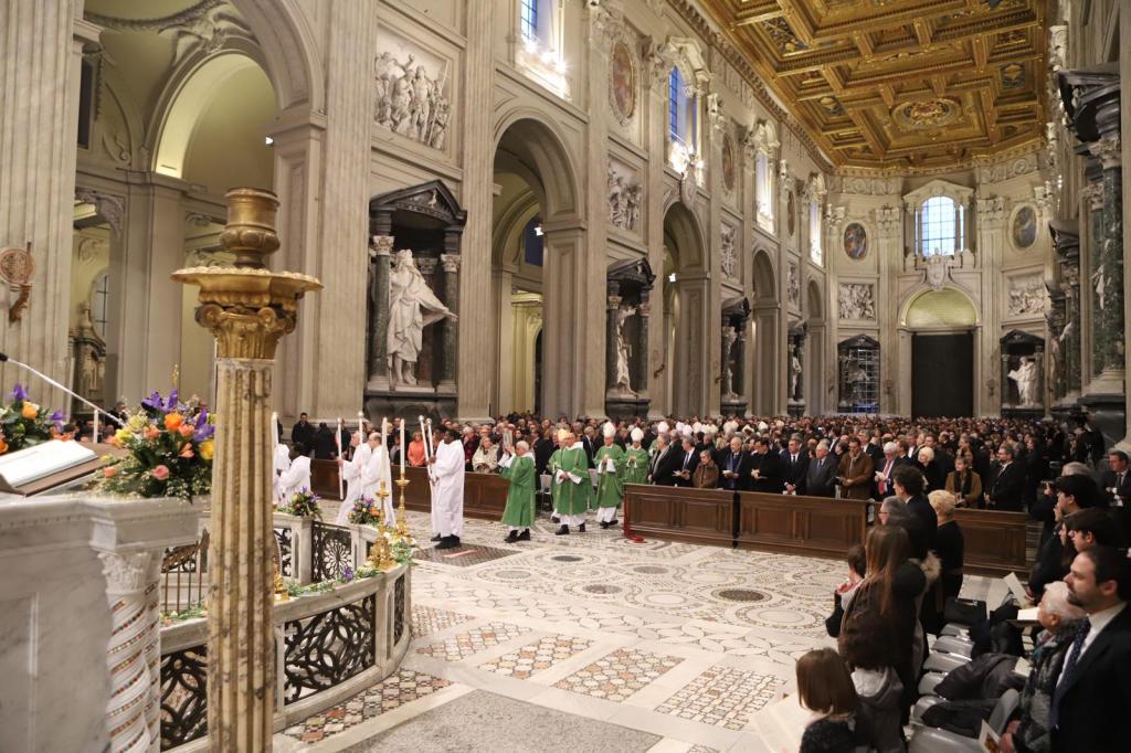 Sant'Egidio fa 52 anys: litúrgia a la catedral de Roma, Sant Joan del Laterà
