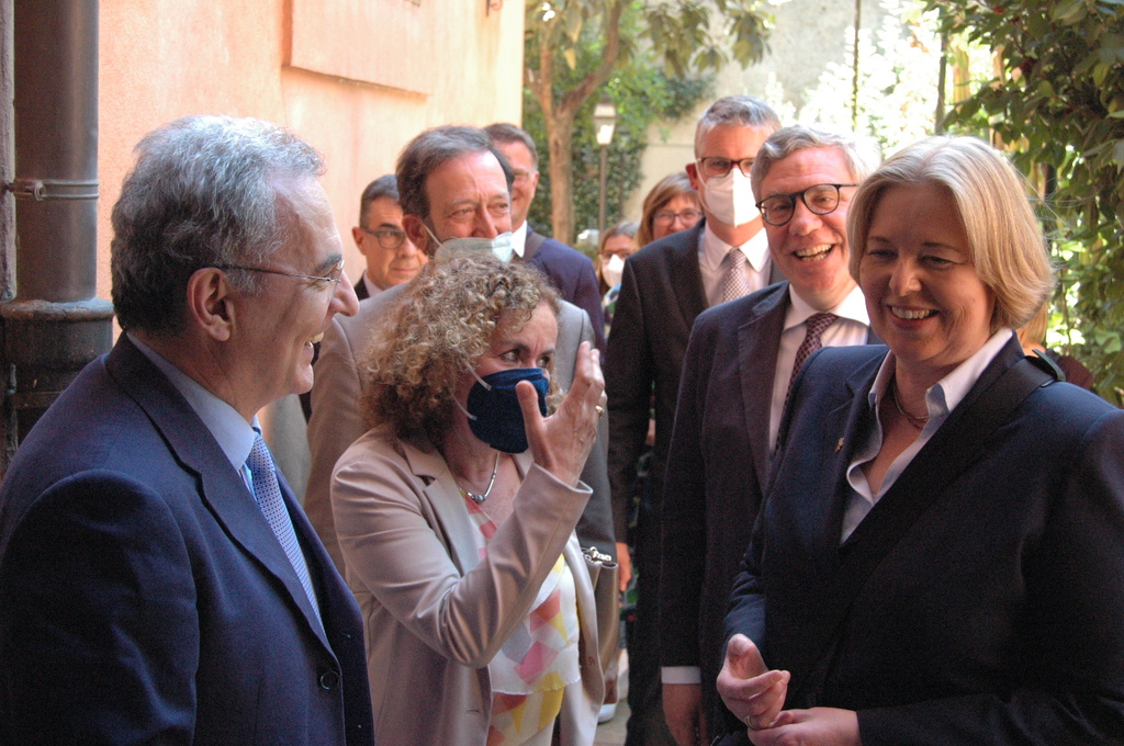 Bärbel Bas, présidente du Parlement fédéral allemand, rend visite à Sant'Egidio