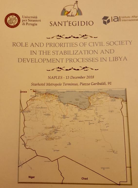 Un convegno sul ruolo della società civile per la stabilizzazione della Libia