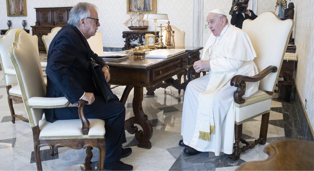El papa Francisco ha recibido en audiencia a Andrea Riccardi