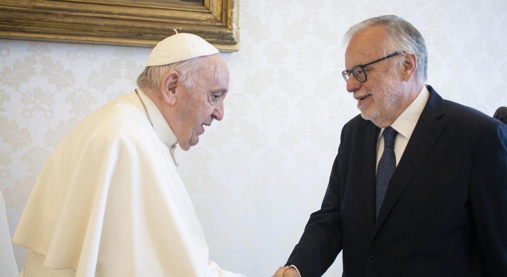 Papa Francesco ha ricevuto in udienza Andrea Riccardi