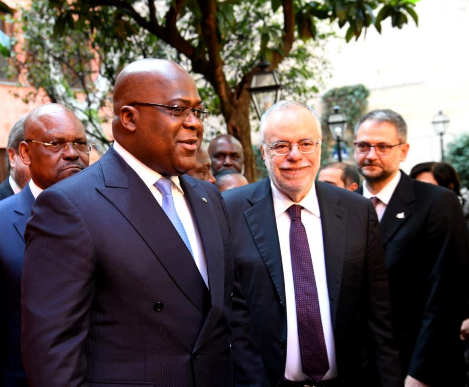 Congo, il presidente Tshisekedi in visita a Sant'Egidio