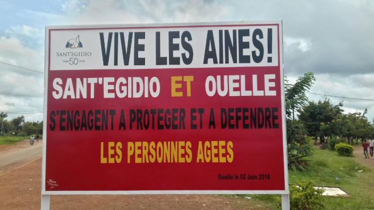 Einsatz für die alten Menschen in der Elfenbeinküste