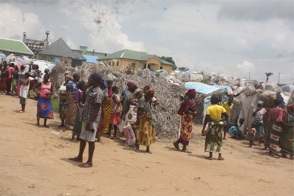Humanitäre Hilfe für die Flüchtlinge im Staat Benue in Nigeria