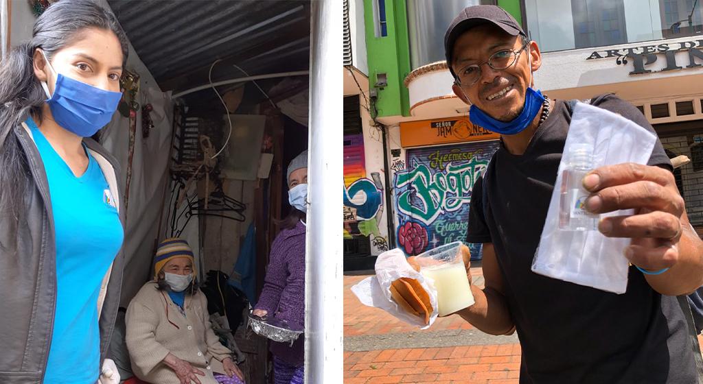 Pandemie, Armut und Kreativität: Hilfe für Flüchtlinge, Obdachlose und Familien mit prekären Arbeitsverhältnissen in Kolumbien