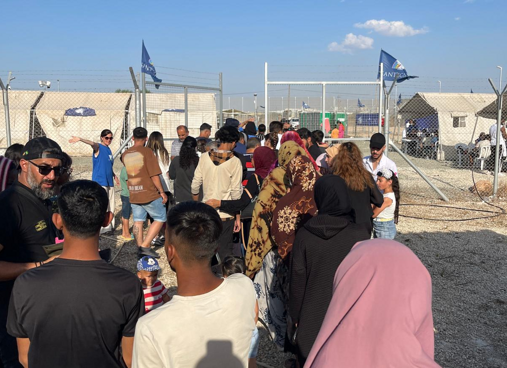 Dans le camp de réfugiés de Pournara, à Chypre, la reprise de l'été de Sant'Egidio: le 24 juillet, le restaurant de l'amitié a rouvert ses portes