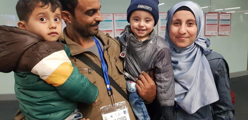 ¡Una cálida bienvenida a todos! Nueva llegada de refugiados sirios a Francia con los con los Corredores humanitarios
