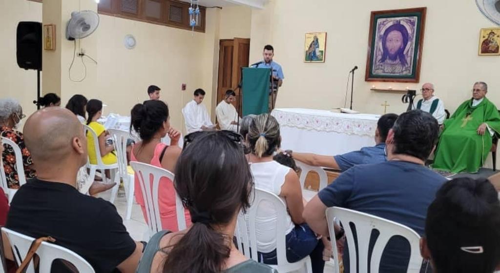 Liturgie d'action de grâce pour les 30 ans de la Communauté de Sant'Egidio à Cuba, présidée par le cardinal Juan de la Caridad Garcìa