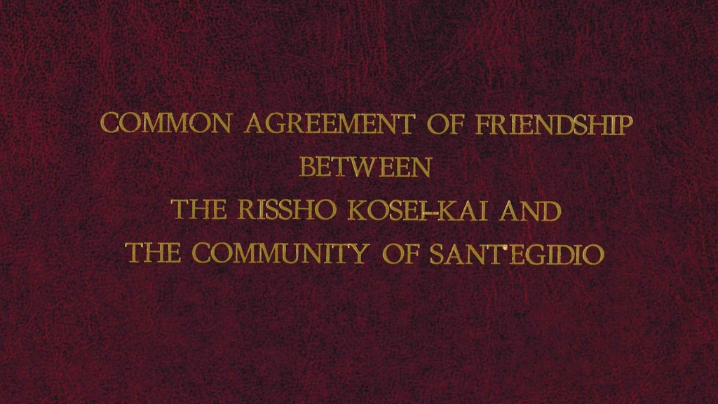 Gemeinsam für Afrika: Abkommen zur Zusammenarbeit zwischen der buddhistischen Vereinigung Rissho Kosei-kai aus Japan und Sant'Egidio erneuert