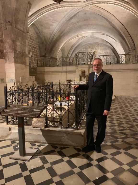Andrea Riccardi intervenes in a colloquium on Olivier Clément and visits the tomb of Sant'Egidio, the Saint who has given his name to the Community