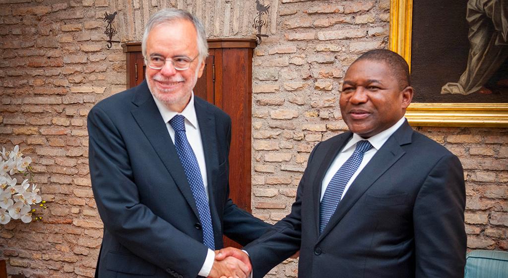 Sant'Egidio is een huis van vrede voor Mozambique. Zo sprak president Filipe Nyusi op bezoek bij de Gemeenschap