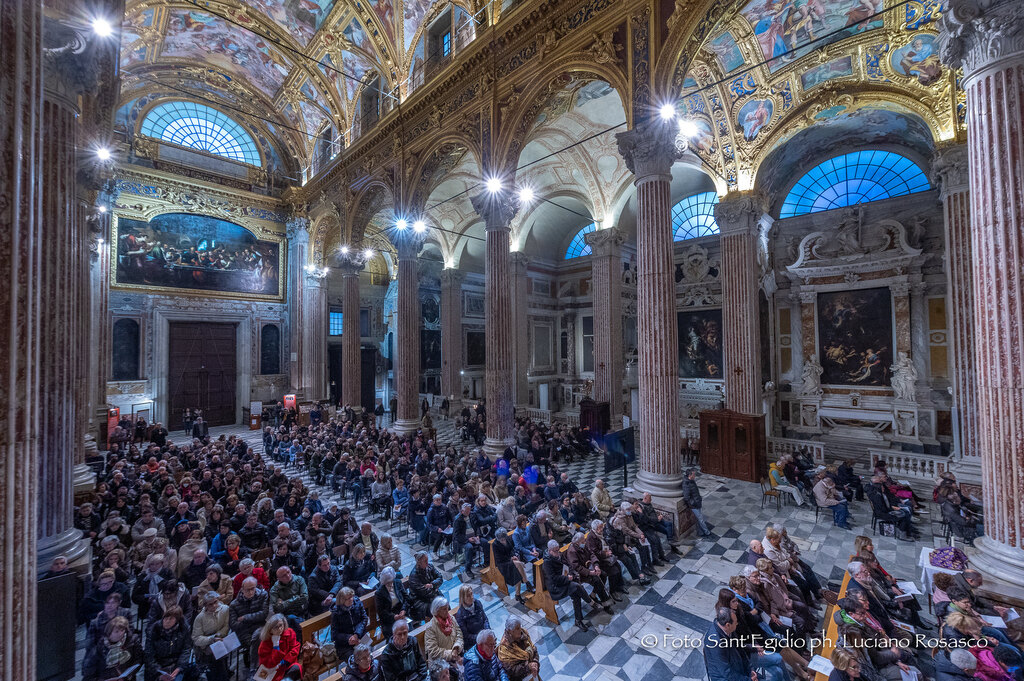 Per il 55°anniversario di Sant'Egidio, l'arcivescovo di Genova, Marco Tasca, affida alla Comunità  la basilica della Santissima Annunziata del Vastato