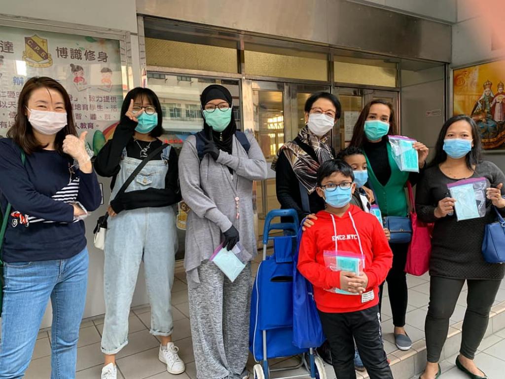Di Hong Kong, Sant'Egidio menyediakan masker dan disinfektan gratis untuk para tunawisma, migran dan lansia