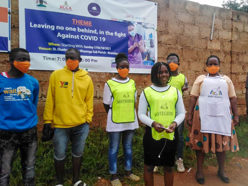 Anti Covid-19 Impfung in Uganda: Initiative von Sant'Egidio in Kampala ermöglicht die Impfung von über 250 vulnerablen Personen