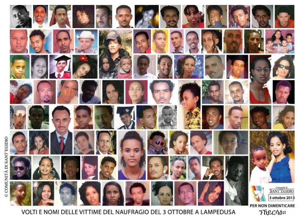 3. Oktober - nationaler Gedenktag für die Opfer der Immigration. Kein Vergessen 6 Jahre nach dem Schiffbruch von Lampedusa