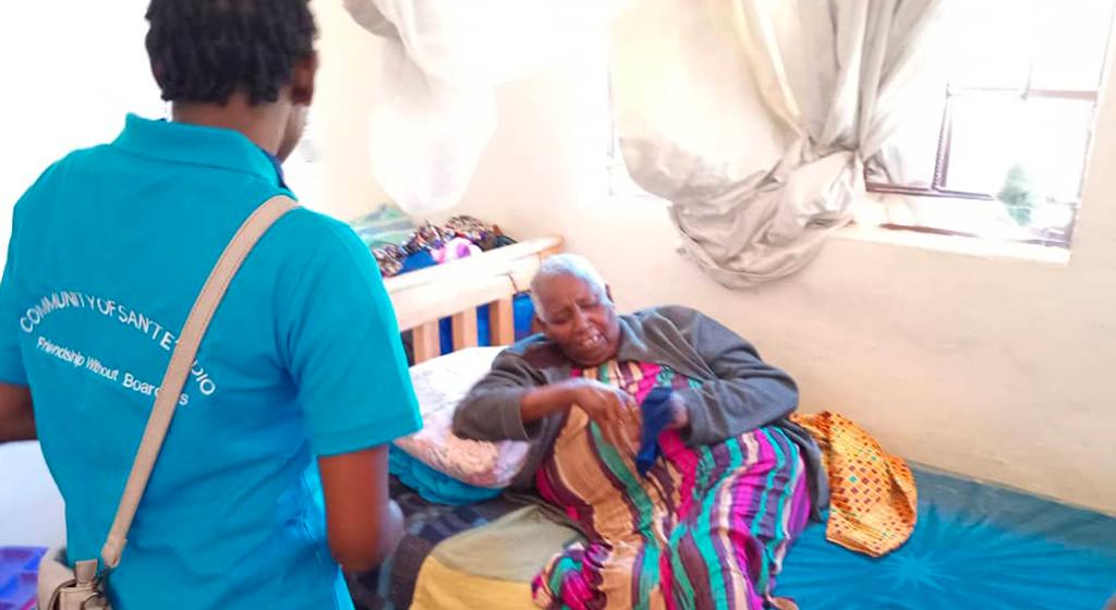 Lusaka, Zàmbia: Sant'Egidio fa prevenció de la infecció per coronavirus amb la gent gran i els malalts mentals