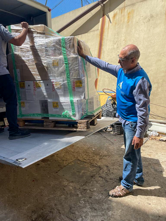 Hilfsgüter für die Erdbebenopfer in Syrien sind angekommen