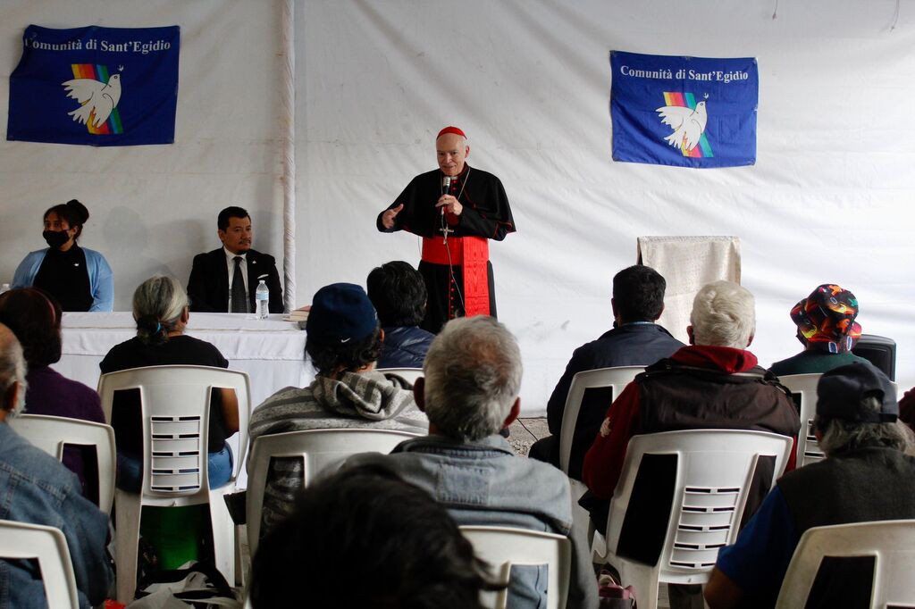 La visita del Cardenal Carlos Aguiar Retes a la Comunitat de Sant'Egidio a Ciutat de Mèxic