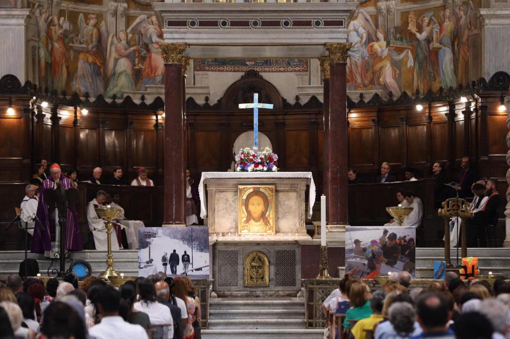 Weltflüchtlingstag – Gebetsgedenken „Sterben auf dem Weg der Hoffnung“ in Santa Maria in Trastevere in Rom