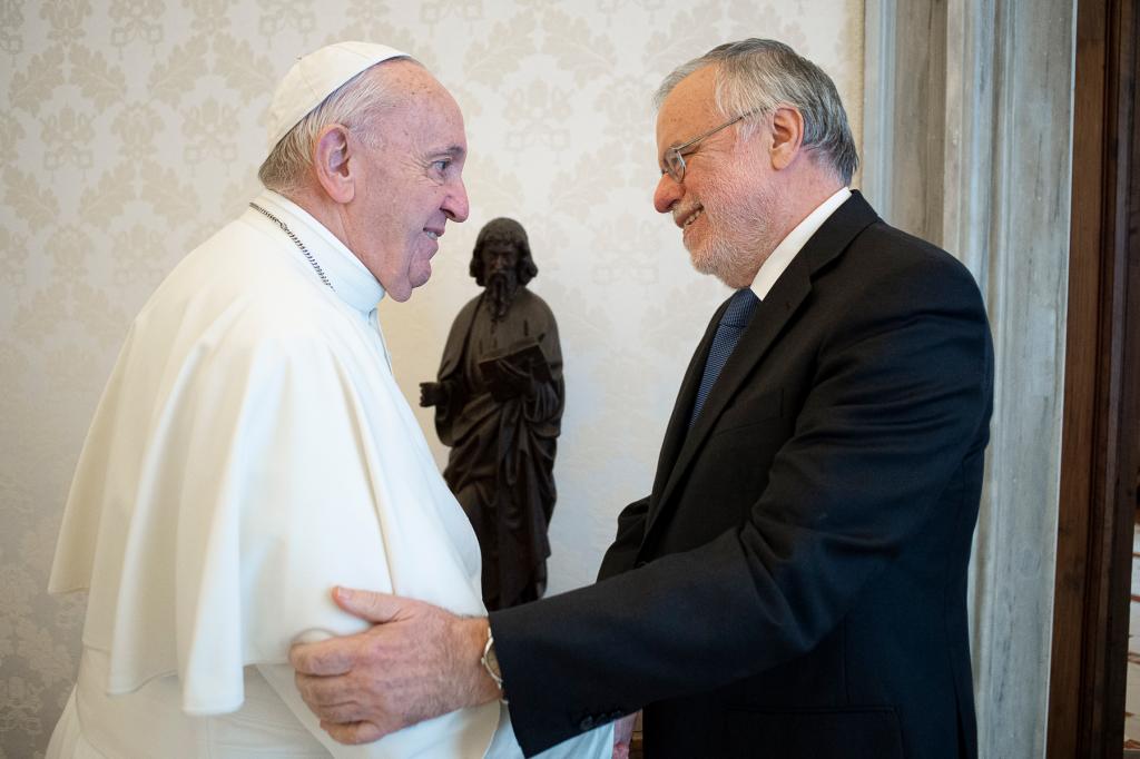 Papst Franziskus hat Andrea Riccardi in Audienz empfangen