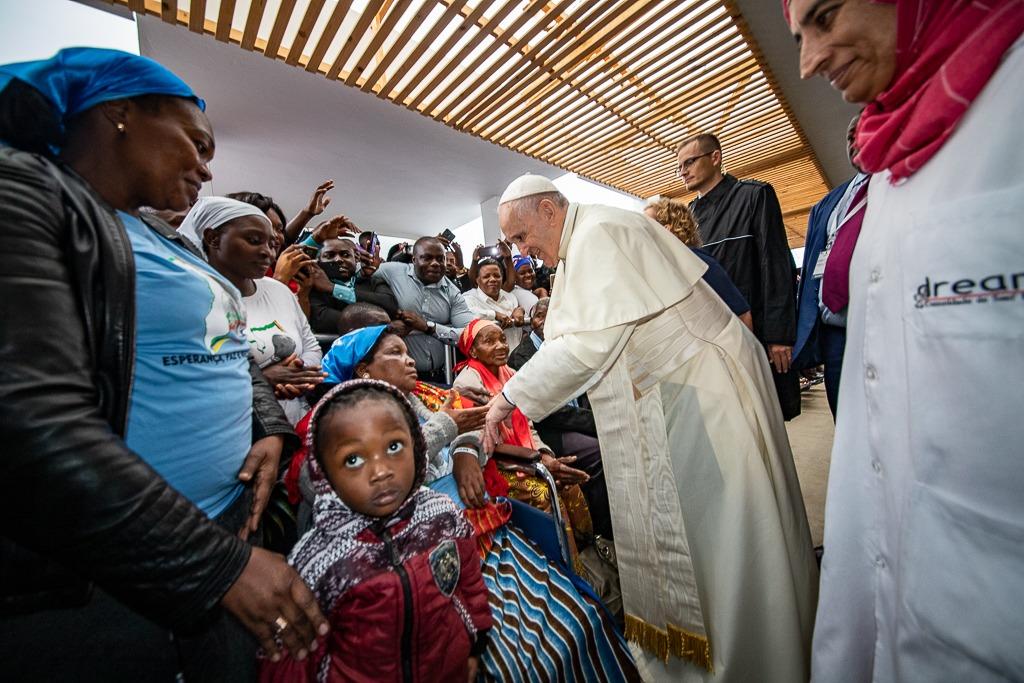 Mozambique, el papa Francisco en el centro DREAM de Sant'Egidio: 