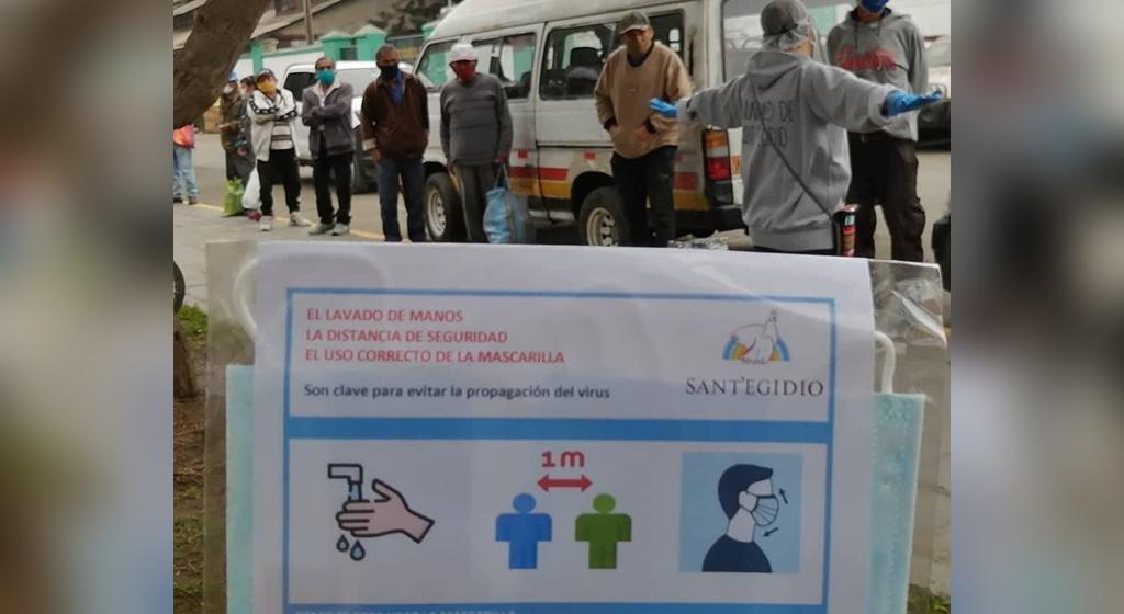 Perú gravemente afectado por la pandemia: ayuda alimentaria y prevención del contagio en Lima