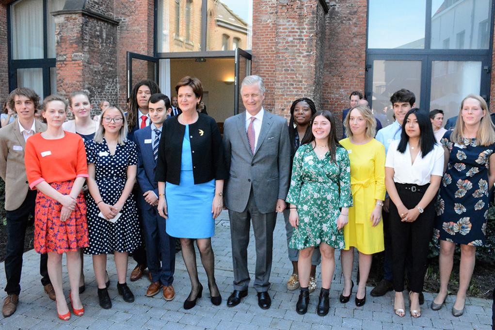 Koning Filip van België bezoekt Sant’Egidio in Antwerpen voor de vijftigste verjaardag