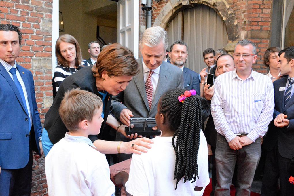 Koning Filip van België bezoekt Sant’Egidio in Antwerpen voor de vijftigste verjaardag