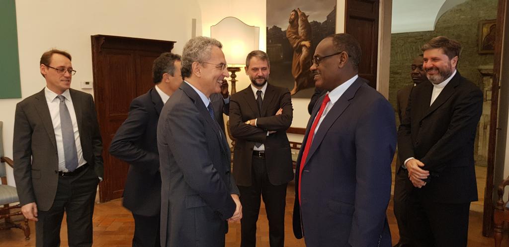 Le ministre des affaires étrangères du Soudan al-Dirdiri en visite Sant'Egidio
