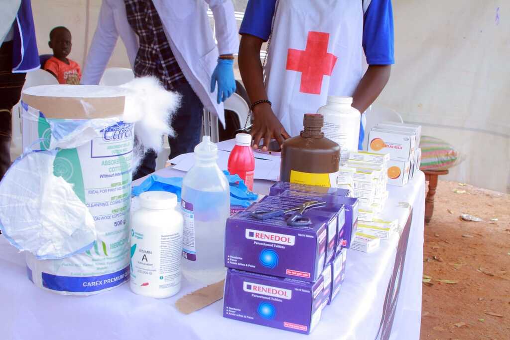 Un Camp médical pour les enfants et les femmes du quartier de Katwe à Kampala en Ouganda