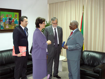 Incontro con il Presidente della Repubblica del Mozambico, Armando Emilio Guebuza