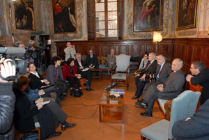 Andrea Riccardi - Incontro con i giornalisti Andrea Riccardi - Incontro con i giornalisti