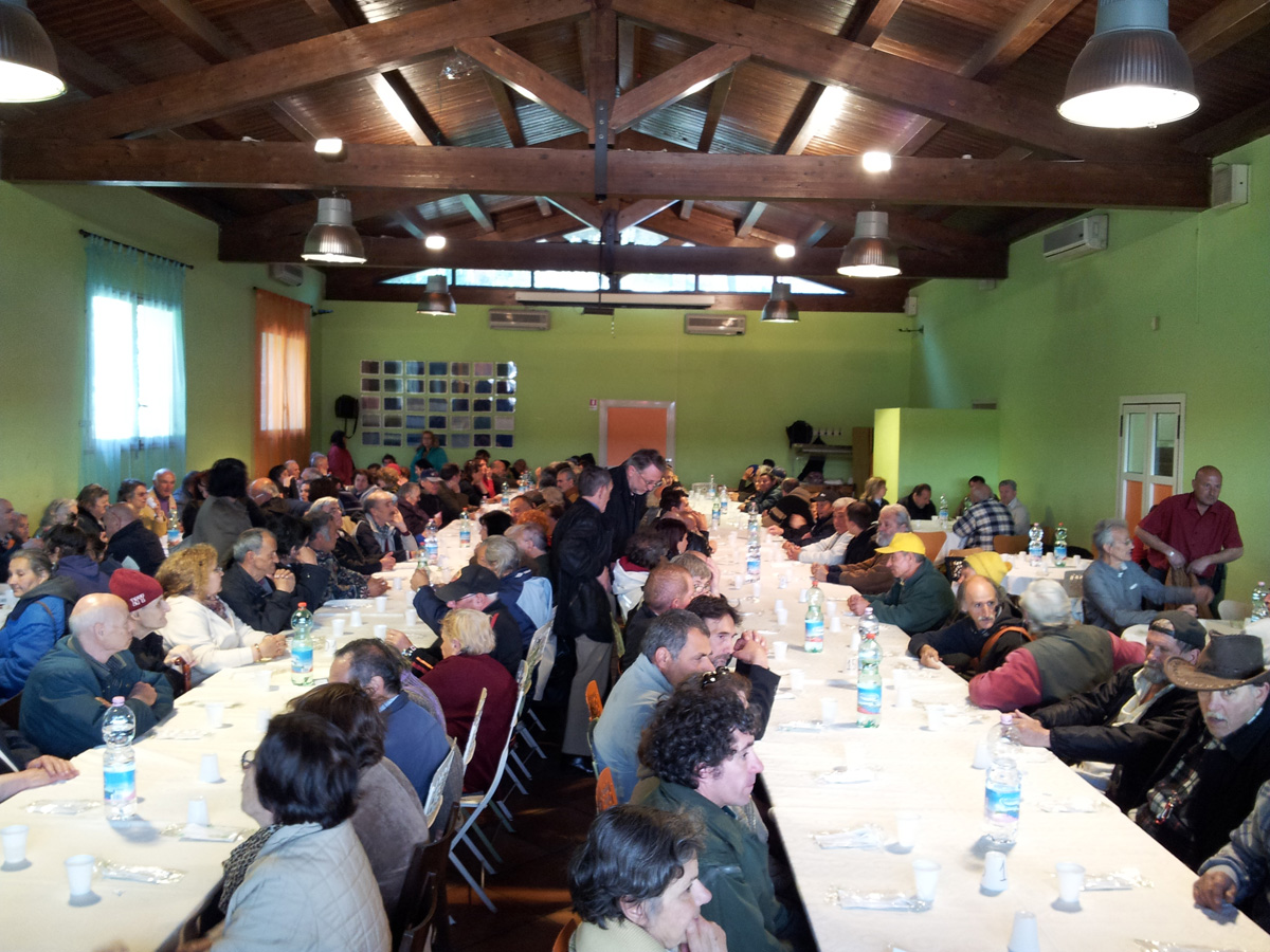 Il pranzo organizzato dalla Comunità di Sant'Egidio