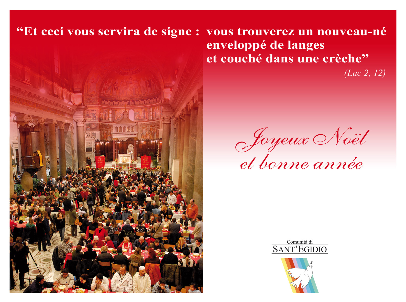 Noël 2014 - Meilleurs voeux de la Communauté de Sant'Egidio