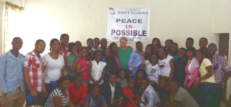 L'incontro per la formazione alla pace dei giovani organizzato dalla Comunità di Sant'Egidio ad Abuja, Nigeria, nel settembre 2012