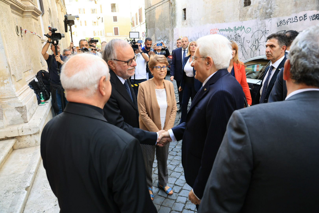 Visita del Presidente Sergio Mattarella alla Casa dell'Amicizia della Comunità di Sant'Egidio