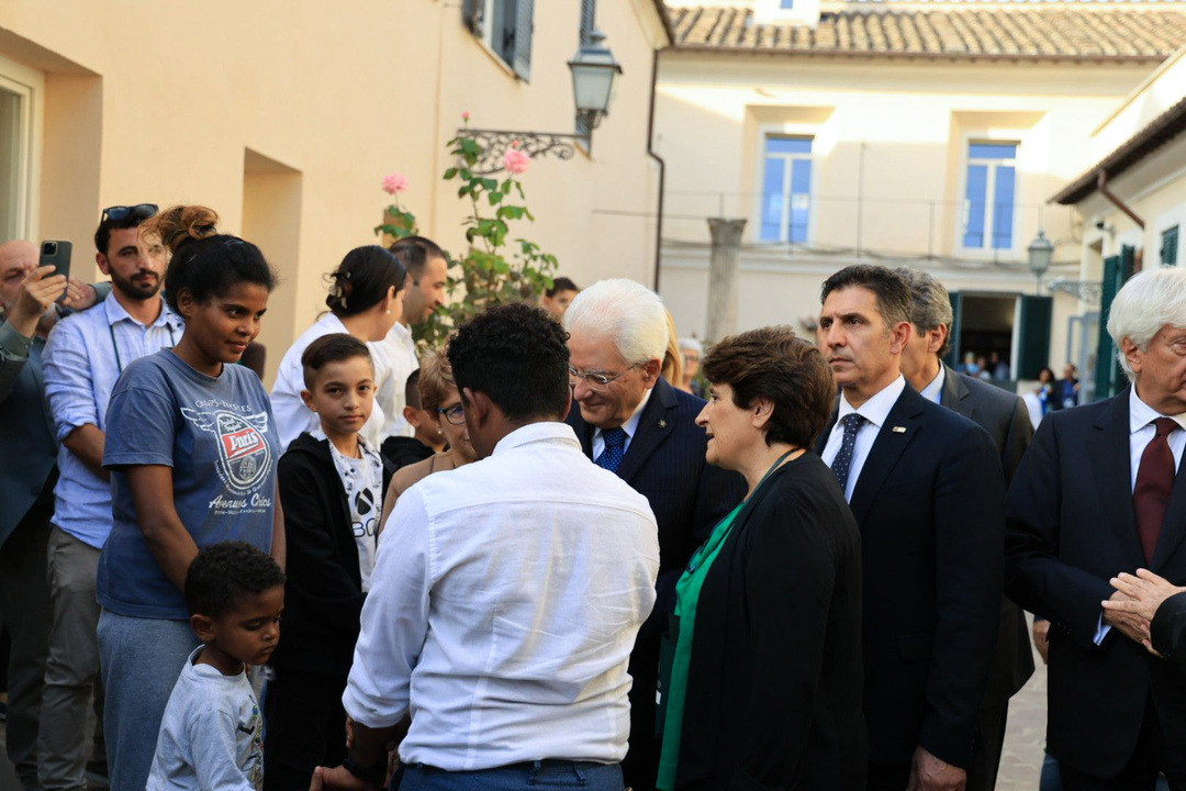 Visita del Presidente Sergio Mattarella alla Casa dell'Amicizia 