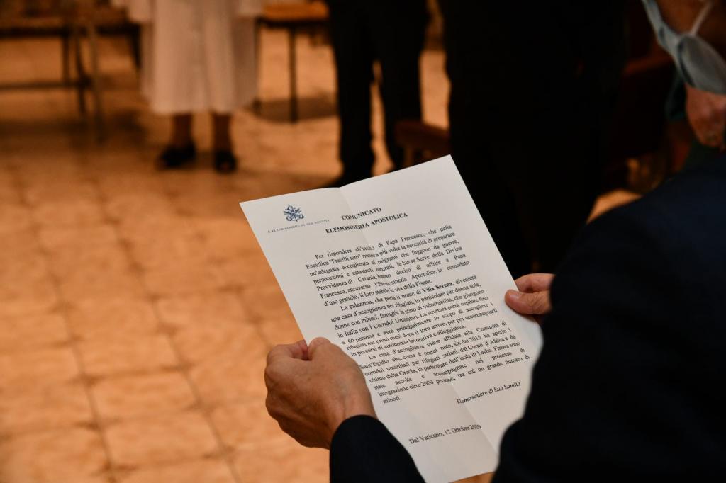 Papa Francesco  affida alla Comunità di Sant'Egidio una casa per accogliere i rifugiati dei corridoi umanitari. Un gesto di generosità verso i migranti di cui siamo profondamente grati