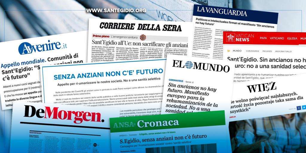 The appeal “There is No Future without the Elderly” on the international press