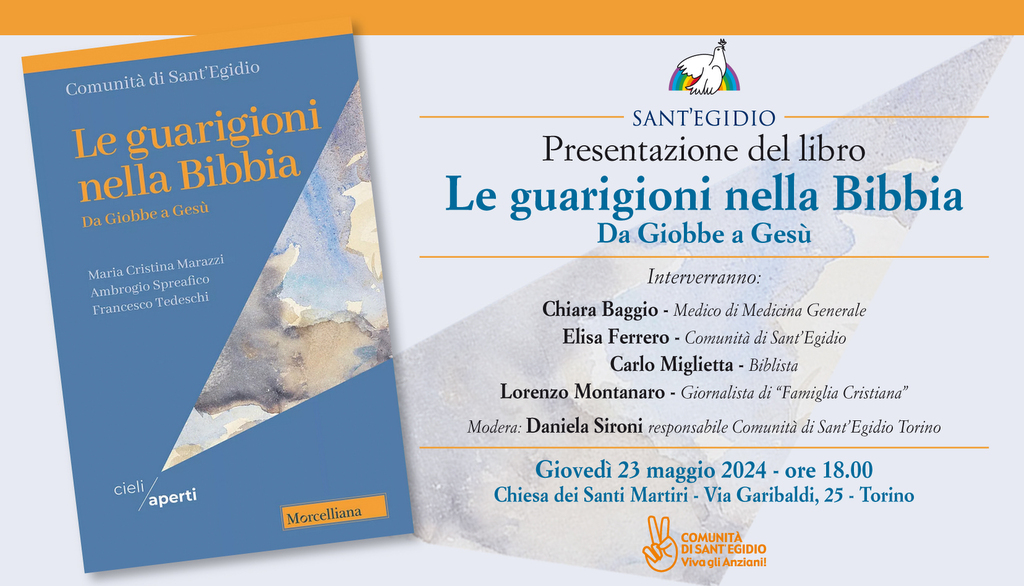 A Torino il 23 Maggio presentazione del libro "Le guarigioni nella Bibbia"