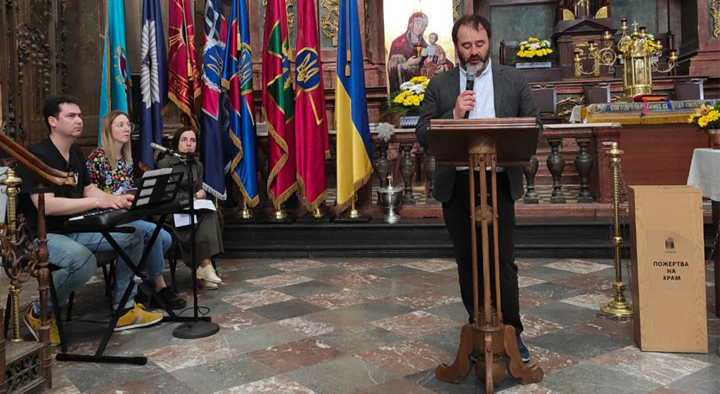 Prière à Lviv pour invoquer le don de la paix pour l'Ukraine et pour le monde entier