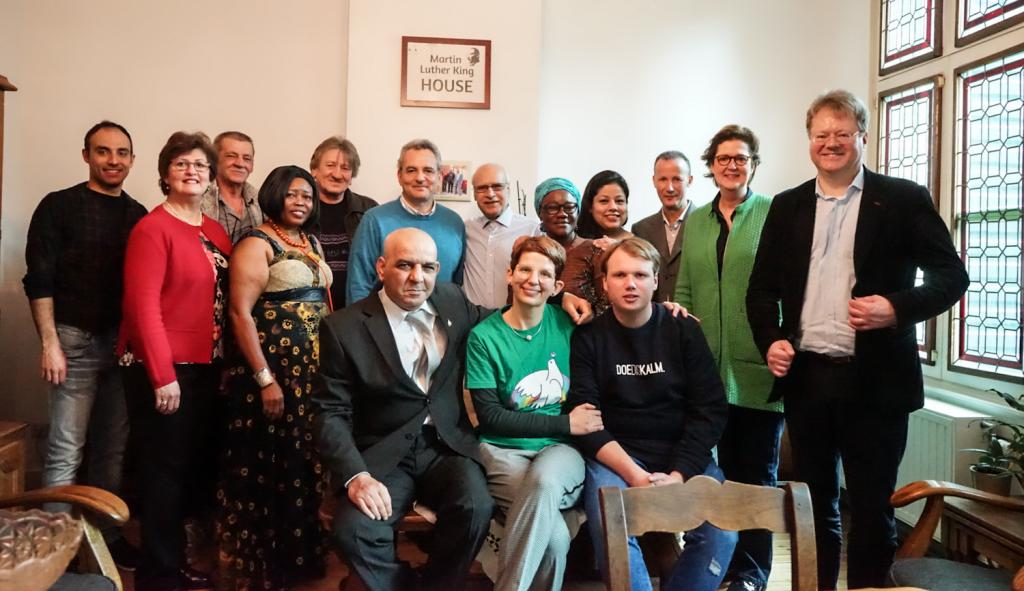 Marco Impagliazzo visiting the Community of Sant'Egidio in Belgium in the places of solidarity and friendship