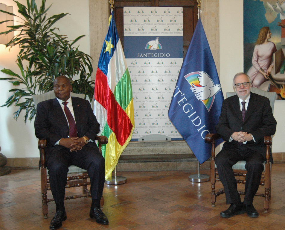 A long-lasting friendship and commitment to peace. The visit of the Central African Republic President to Sant'Egidio