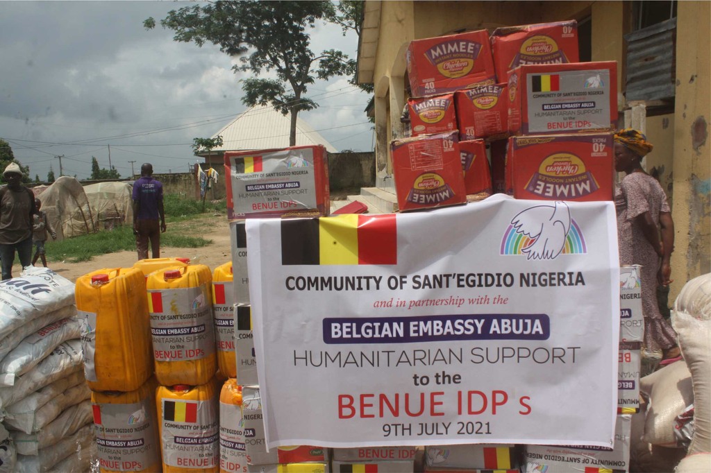 Humanitarian aid for refugees from Benue State in Nigeria