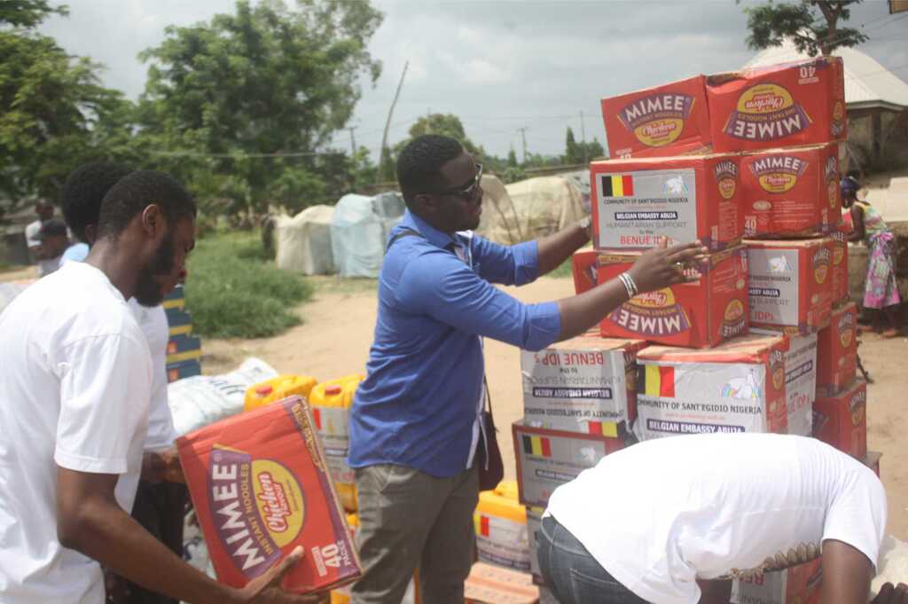 Humanitarian aid for refugees from Benue State in Nigeria