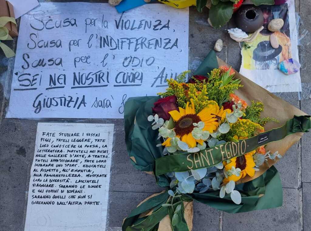 Una delegazione di Sant'Egidio alla manifestazione di solidarietà con la famiglia di Alika Ogochukwu: No alla distanza, al disprezzo, alla violenza