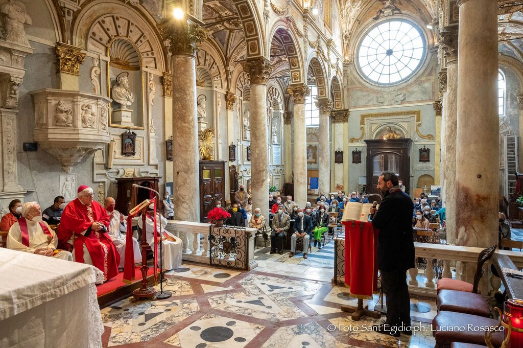 Liturgia per le Cresime degli Amici della Comunità di Genova, con l'arcivescovo mons. Tasca