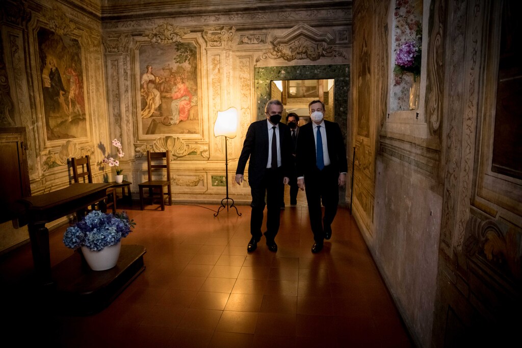 Ministerpräsident Mario Draghi zu Besuch bei der Gemeinschaft Sant'Egidio