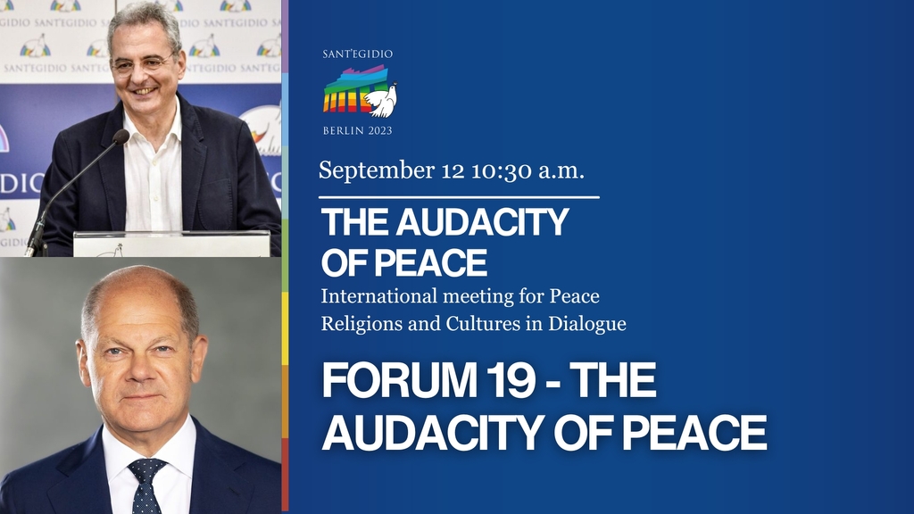 Troisième journée de "L'Audace de la Paix". Tous les forums, thèmes et lieux du mardi 12 septembre et les diffusions à suivre en ligne
